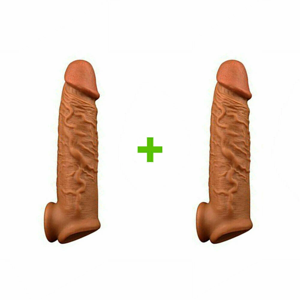 Generic Realistic Penis Extender Sleeve Length & Girth - image 9