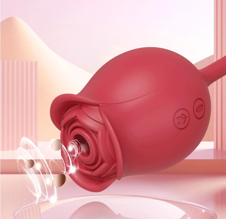 Rose Sucking Sex Toys Dildo Vibrator for Women 3in1 - image 3