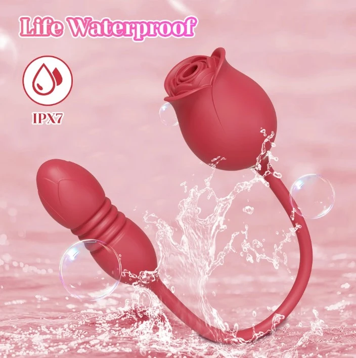 Rose Sucking Sex Toys Dildo Vibrator for Women 3in1 - image 5
