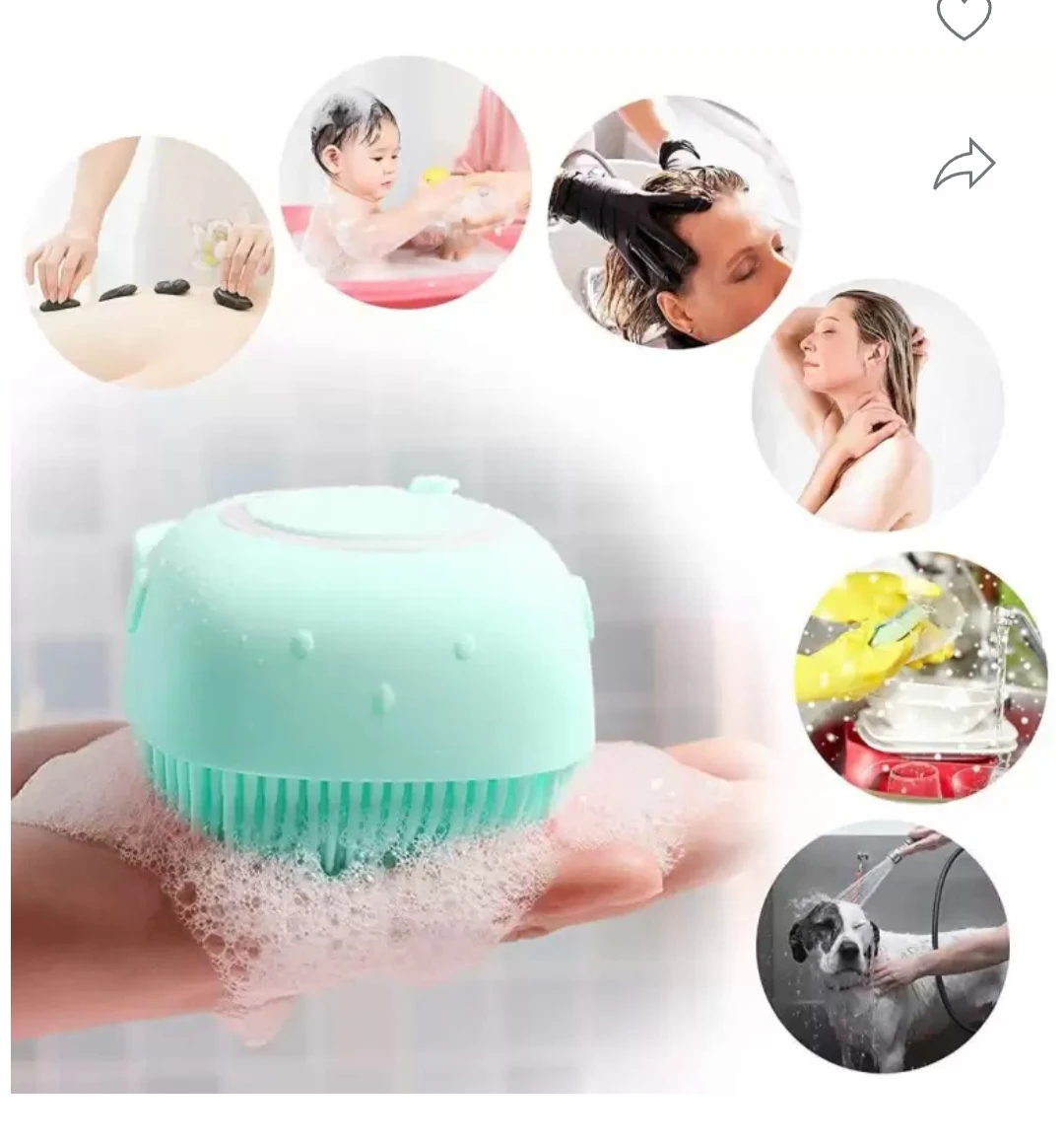 Generic Silicone Massage Bath Brush - image 6
