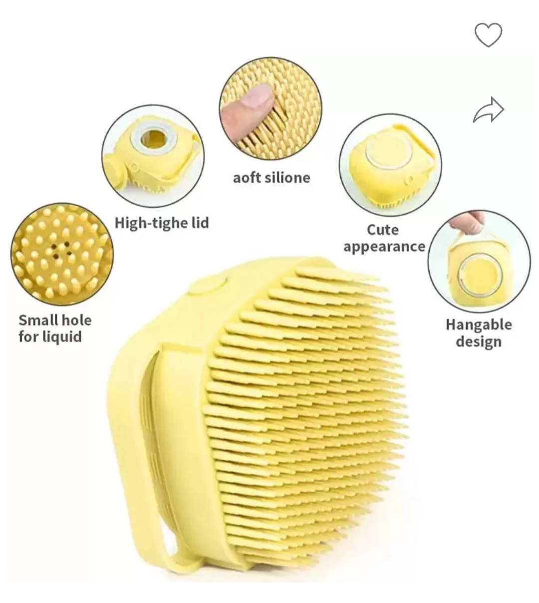 Generic Silicone Massage Bath Brush - image 5