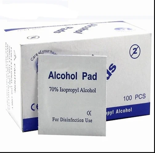 Sterile Alcohol swabs, Isopropyl Alcohol 70% - 100 Pads - image 2