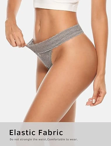 Stretchy Lace Low Rise Thong - image 4