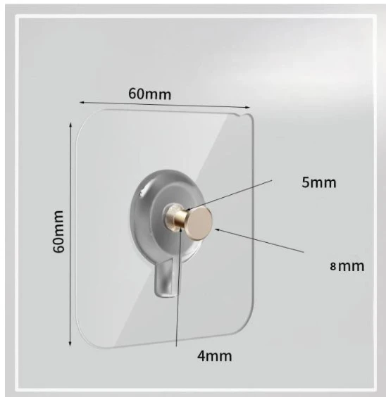Generic Strong Hook Hanger Transparent Wall Hook - image 3