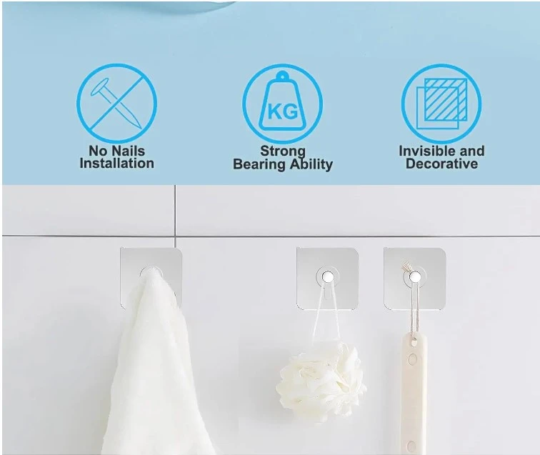 Generic Strong Hook Hanger Transparent Wall Hook - image 6