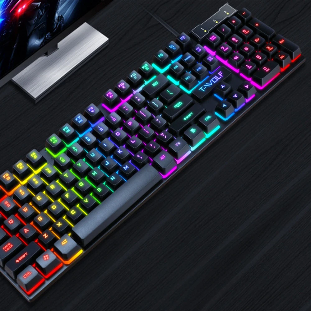 T-WOLF T20 Gaming RGB Wired Keyboard - image 5