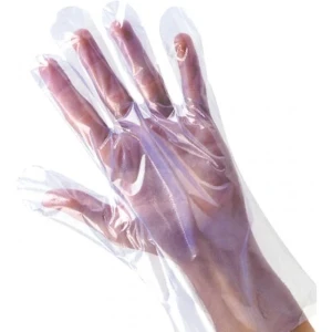 100pc disposable polythene gloves pack