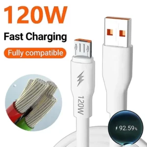 Fast Charge Micro USB Cable Connector Phone Charger 1M