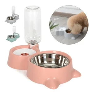 Generic 2-in-1 Cat Bowl Water Dispenser