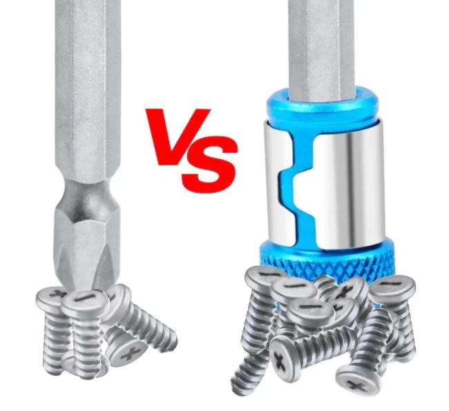 Universal Magnetic  Metal Screwdriver Bit Powerful Ring - image 2