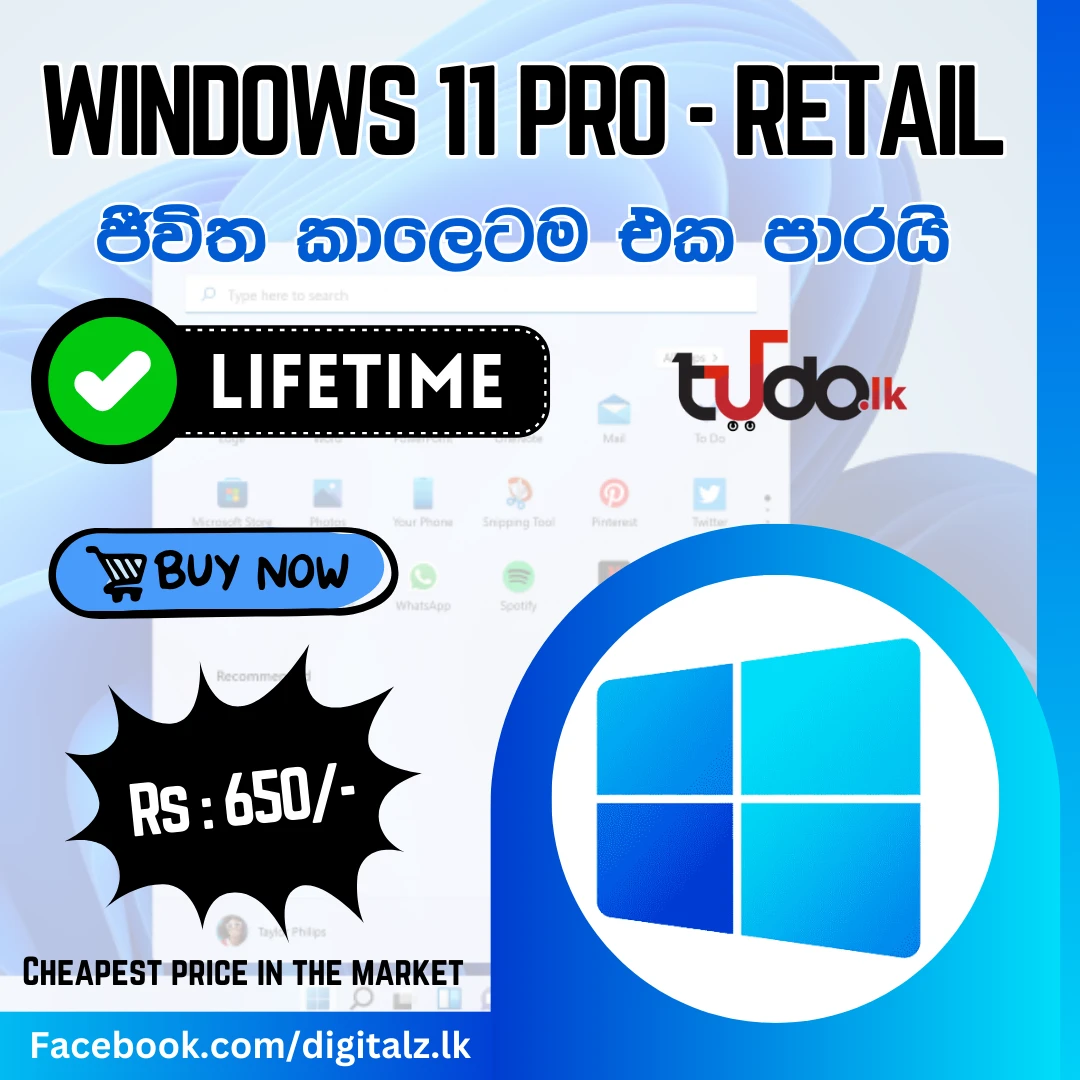 Microsoft Windows 11 Pro Retail Key Lifetime