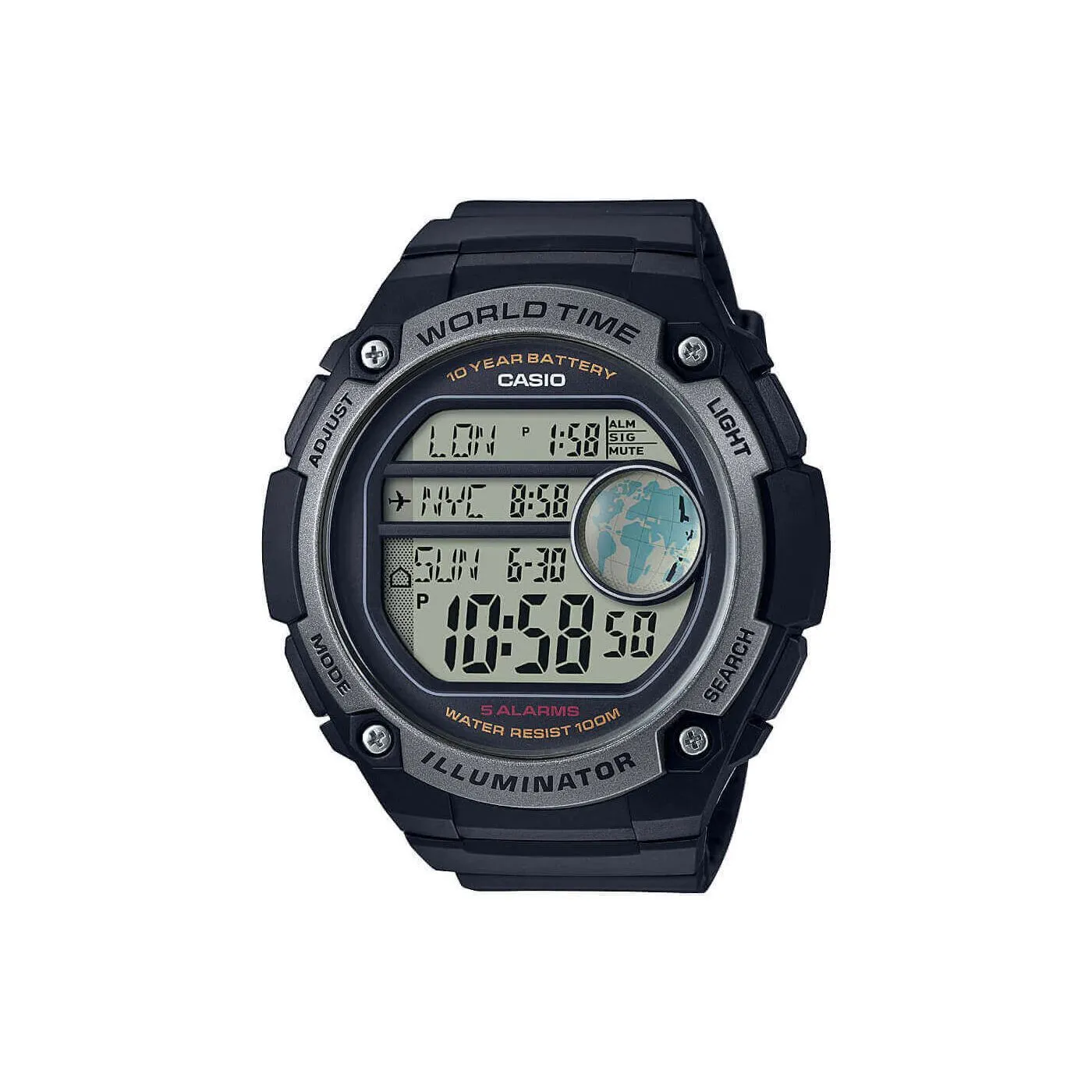 Black New Mens Casual AE-3000W-1AVEF Watch