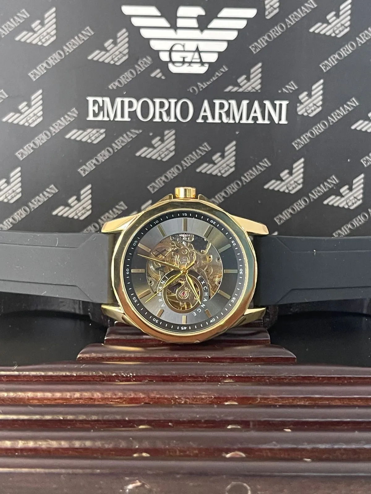 Black New Mens Casual Automatic Watch