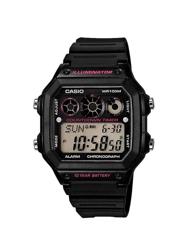 Black New Mens Casual Sports Watch