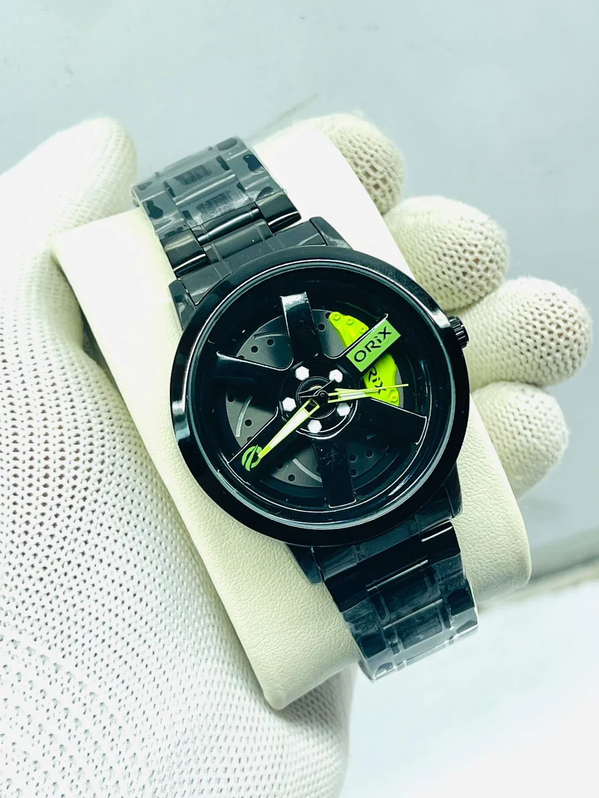 BlACK New Wheel Watch Men Boys Fashion Casual Business Wris