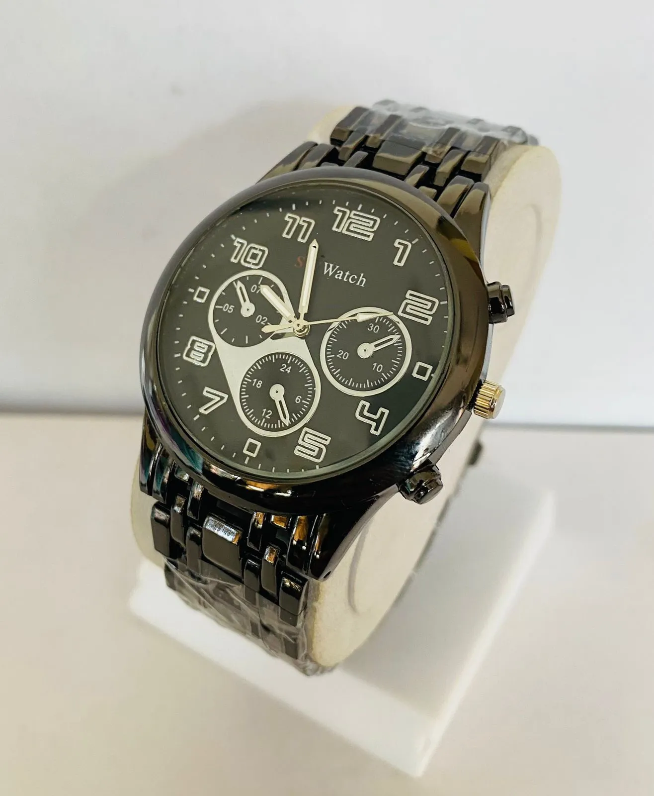 Black New Wrist Watch Mens Fashion Watch