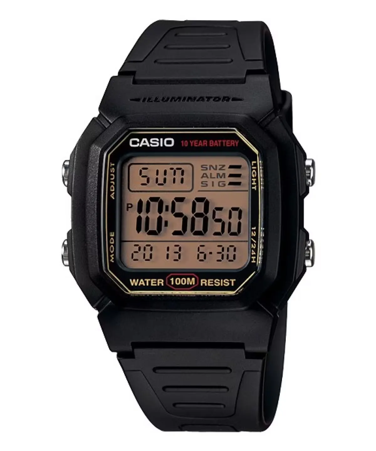 Black W-800HG- 9AVDF Mens And Boys Wrist Watch