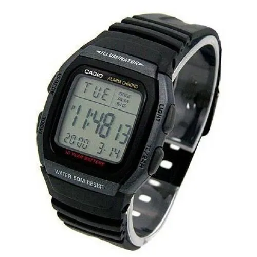 Black W-96H-1BVDFMENS CASUAL SPORTS WATCH