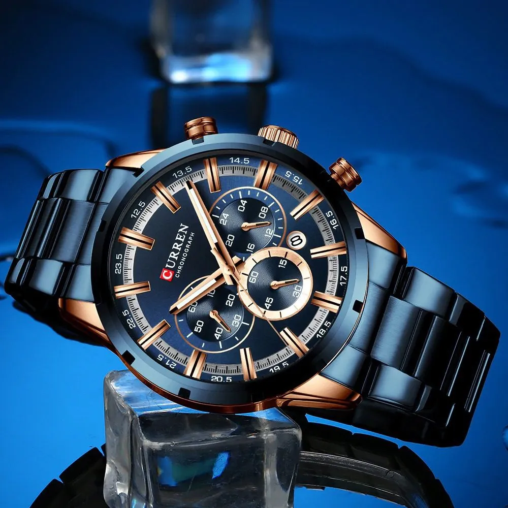 Blue Mens And Boys Casual M8355 Blue Watch