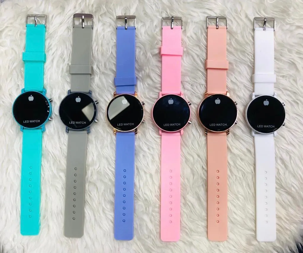 Blue Mens Ladies Boys Casual Led Watch