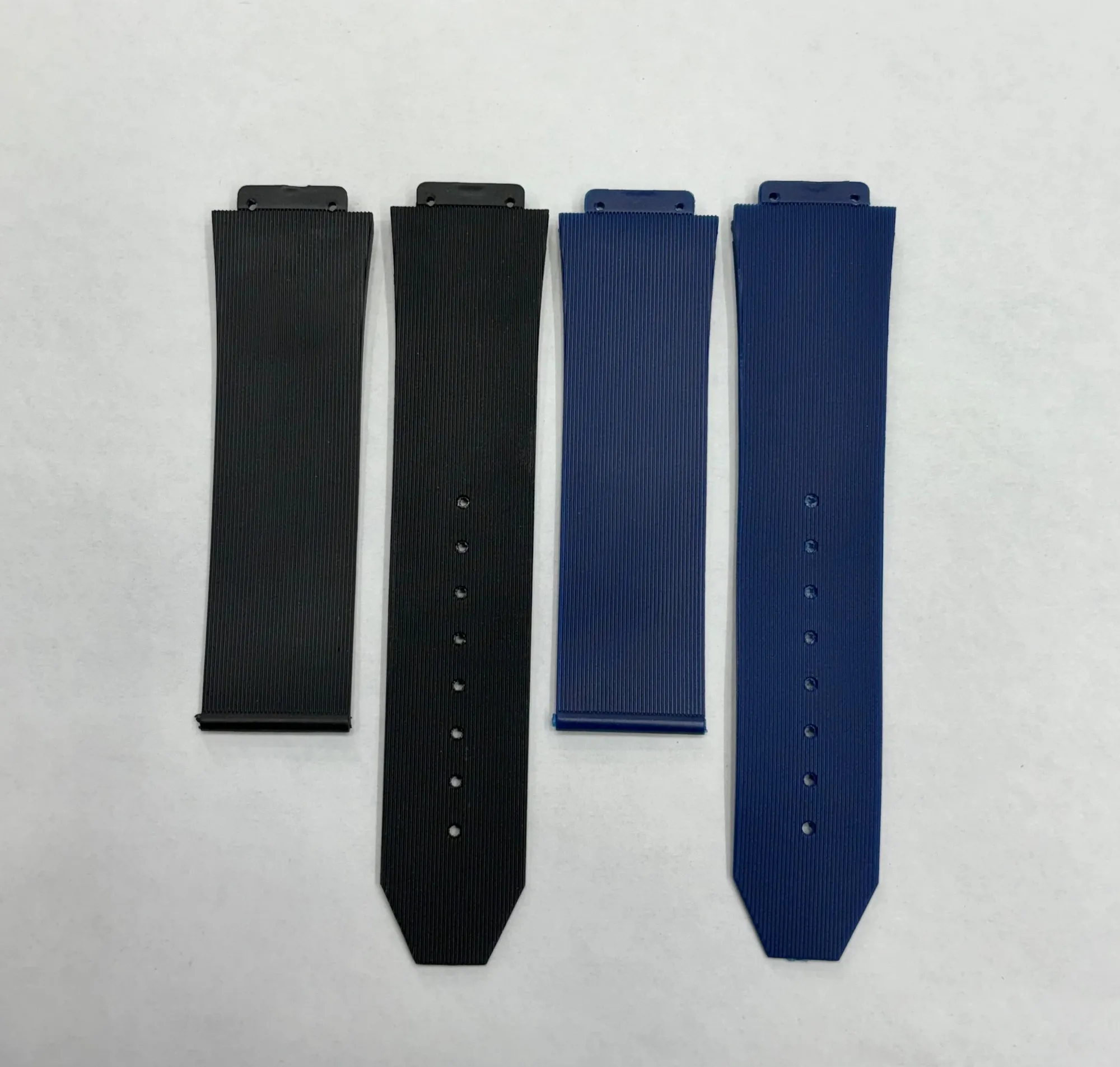 Blue Rubber Black Blue Strap