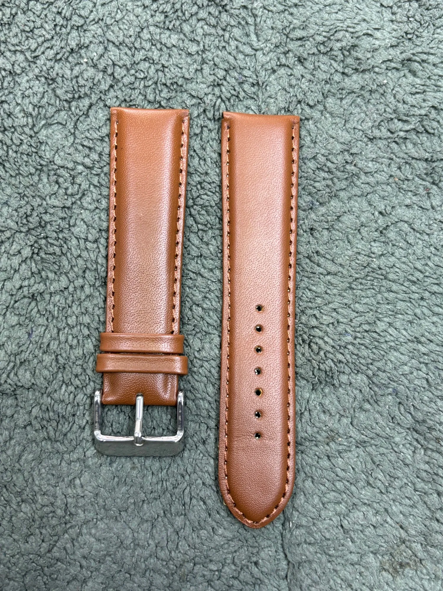Brown 22mm Brown Watch Band Smartwatch Wristband Strap