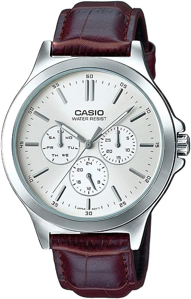 Brown New Mens Casual Lather Strap Watch
