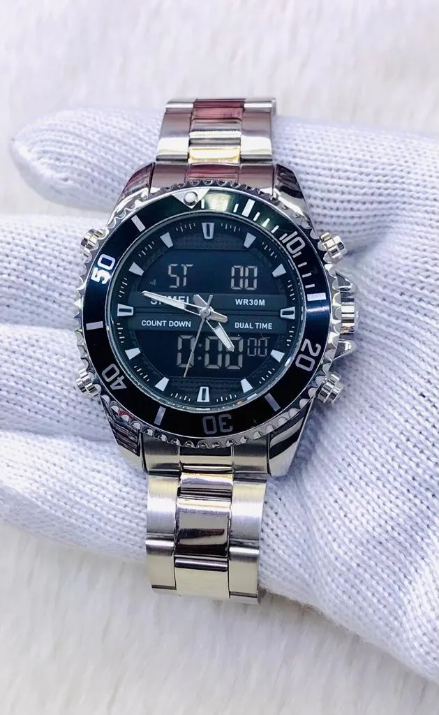 Fuchsia Mens Casual Fashion Wristwatch