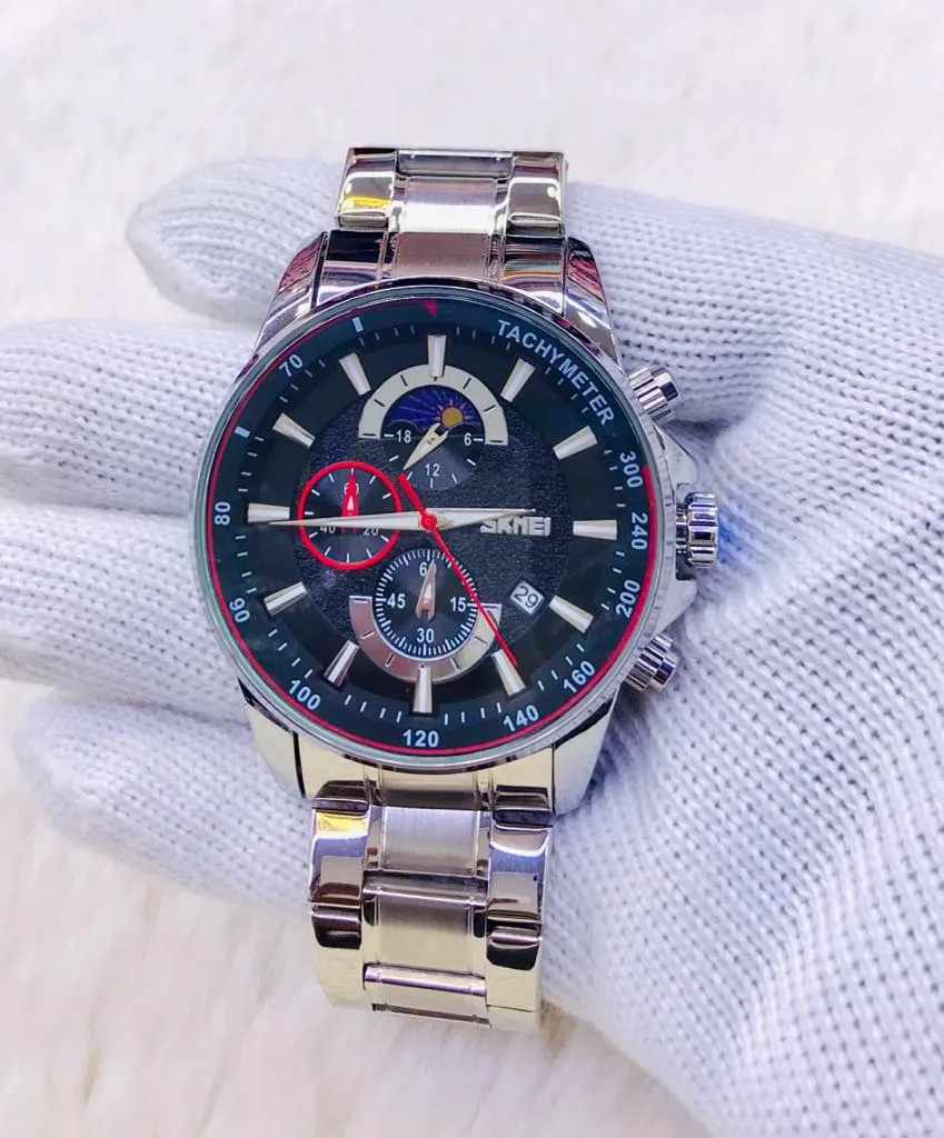 Fuchsia Mens Casual Fashion Wristwatch