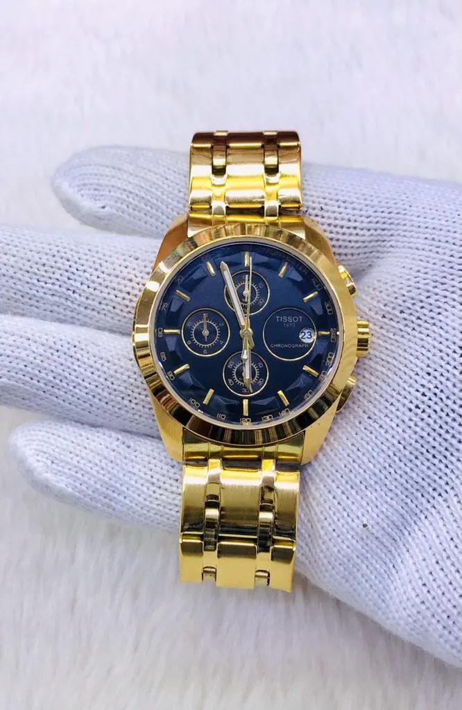 Gold Mens Casual Fashion Wristwatch