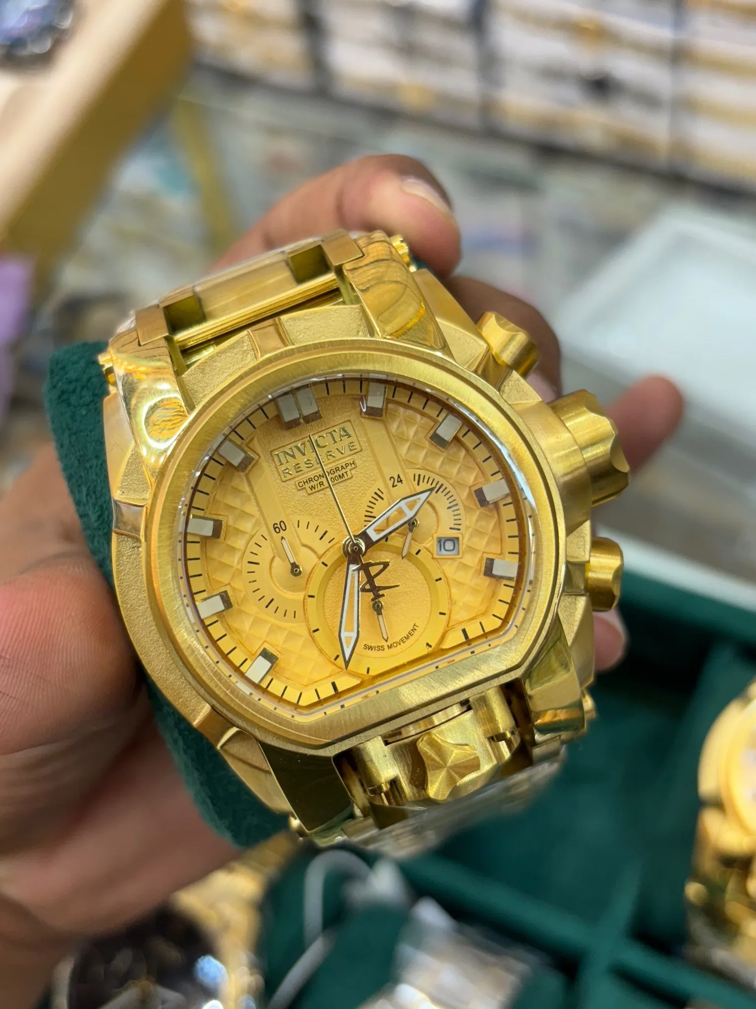 Gold New Mens And Boys Casual Gold INVICTA Watch