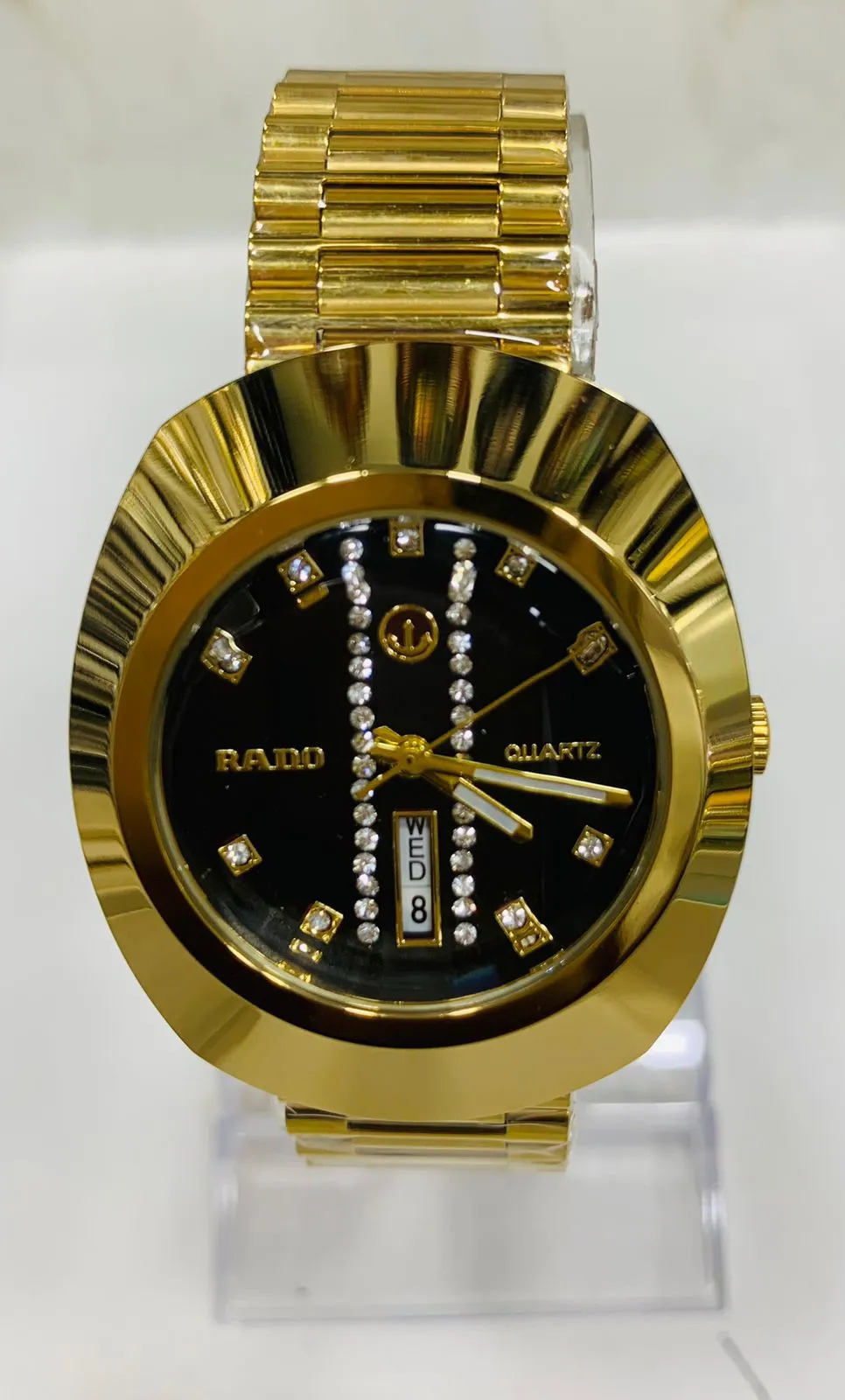 Gold New Mens And Boys Casual Gold Watch