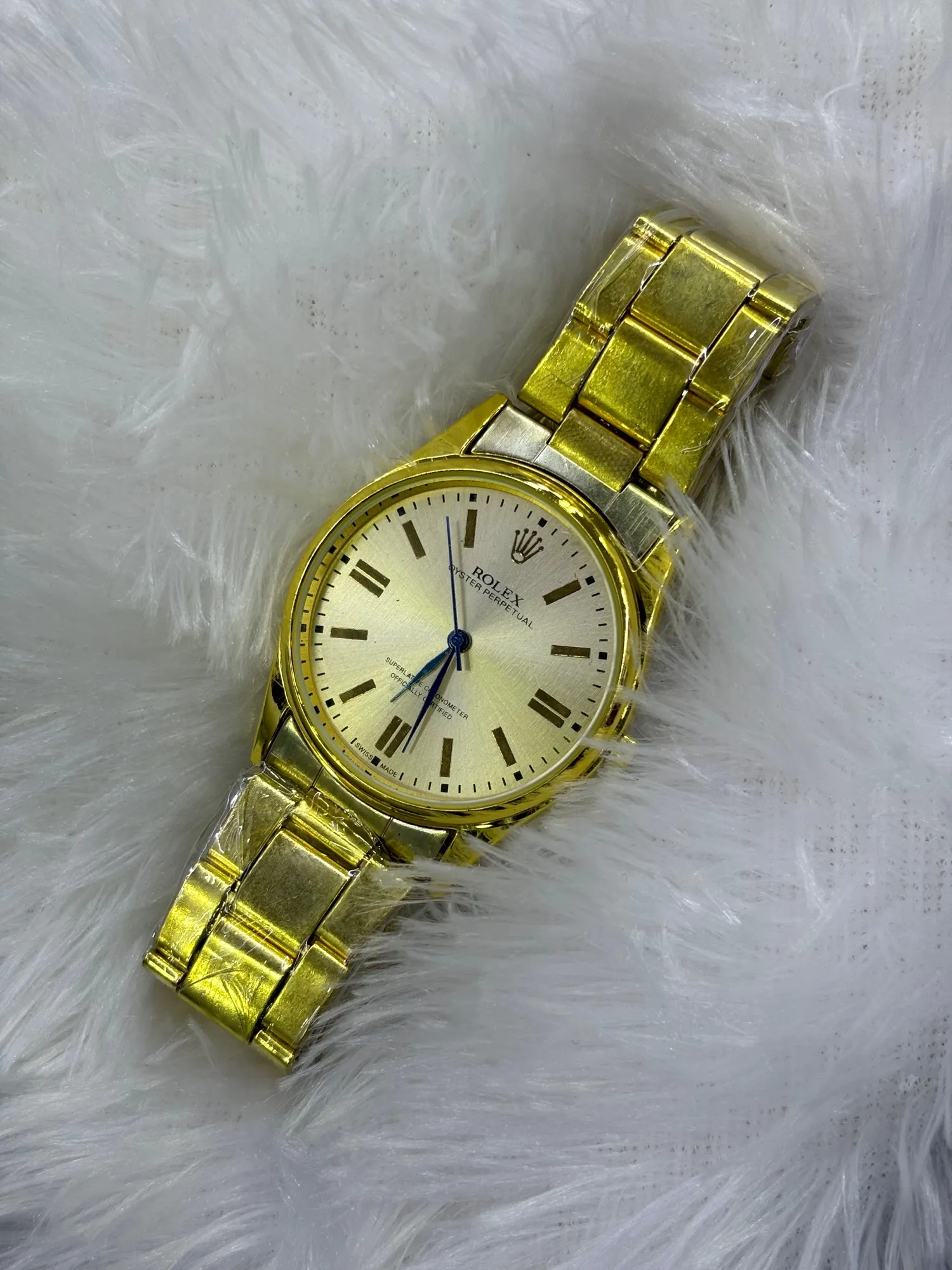 Gold New Mens And Boys Casual Rolex Watch