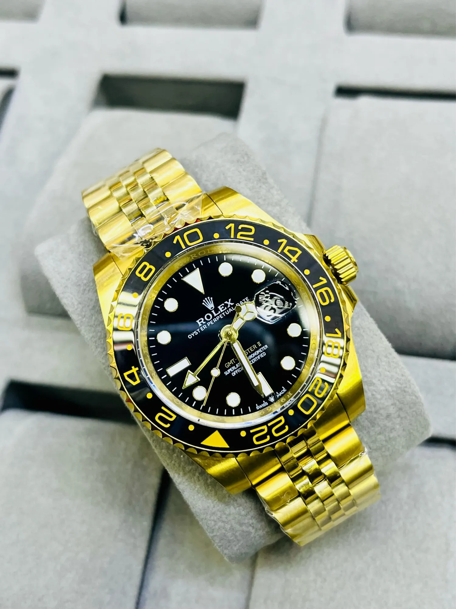 Gold New Mens Boys Casual Automatic Watch
