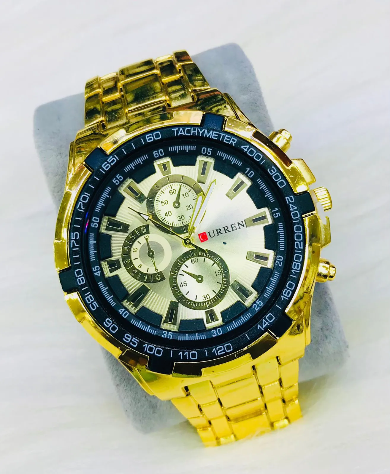 gold New Mens Boys Casual Watch