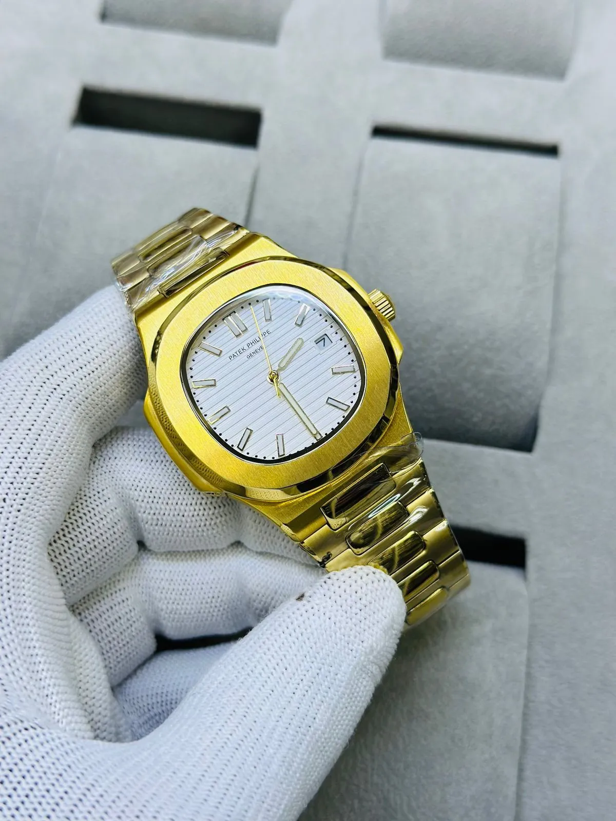GOLD New Mens Casual Automatic Patek Philippe Watch