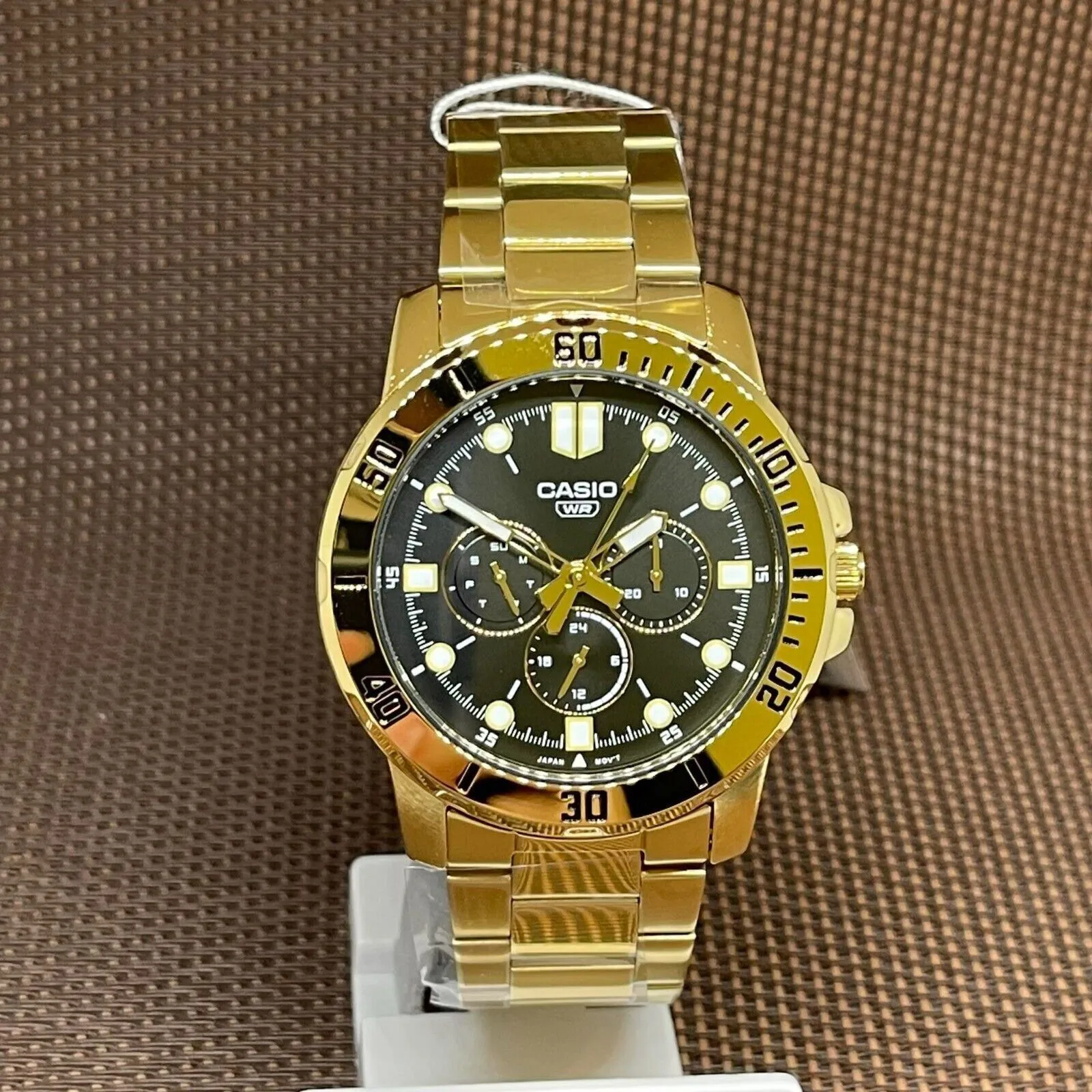 Gold New Stainless Steel Quartz Mens Casual Watch