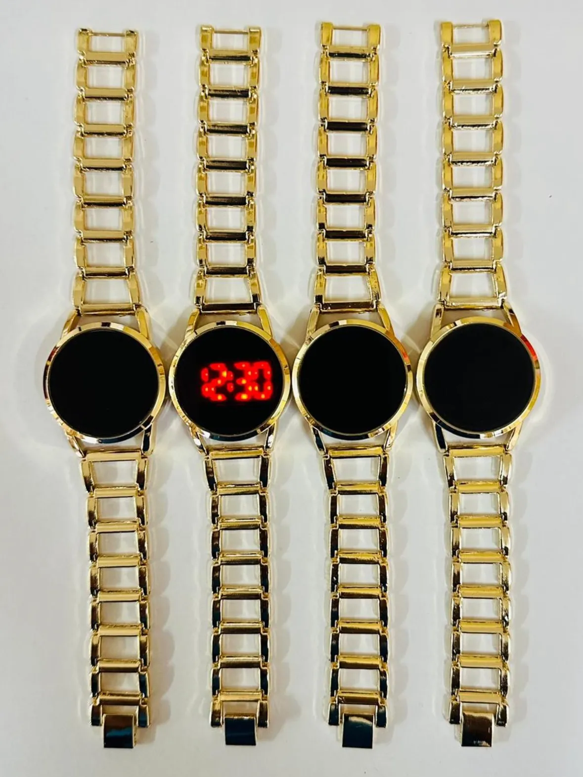 Gold New Womens Casual Gold/Rose Gold/Silver Touch Watch