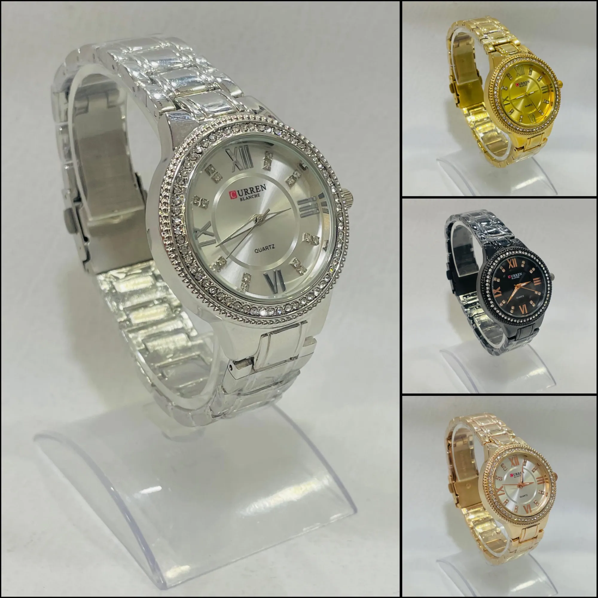 Gold Womens Casual Wrist Watch