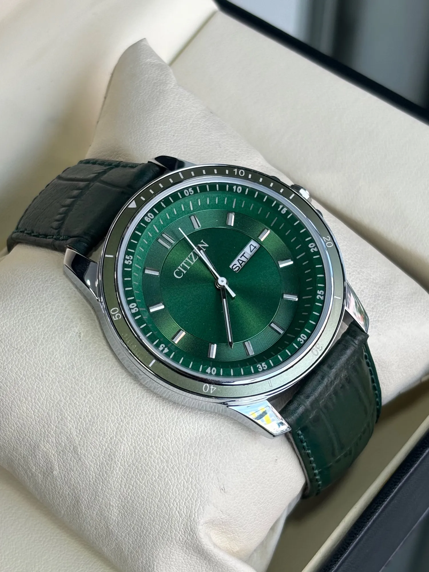 Green Mens Casual Citizen Watch