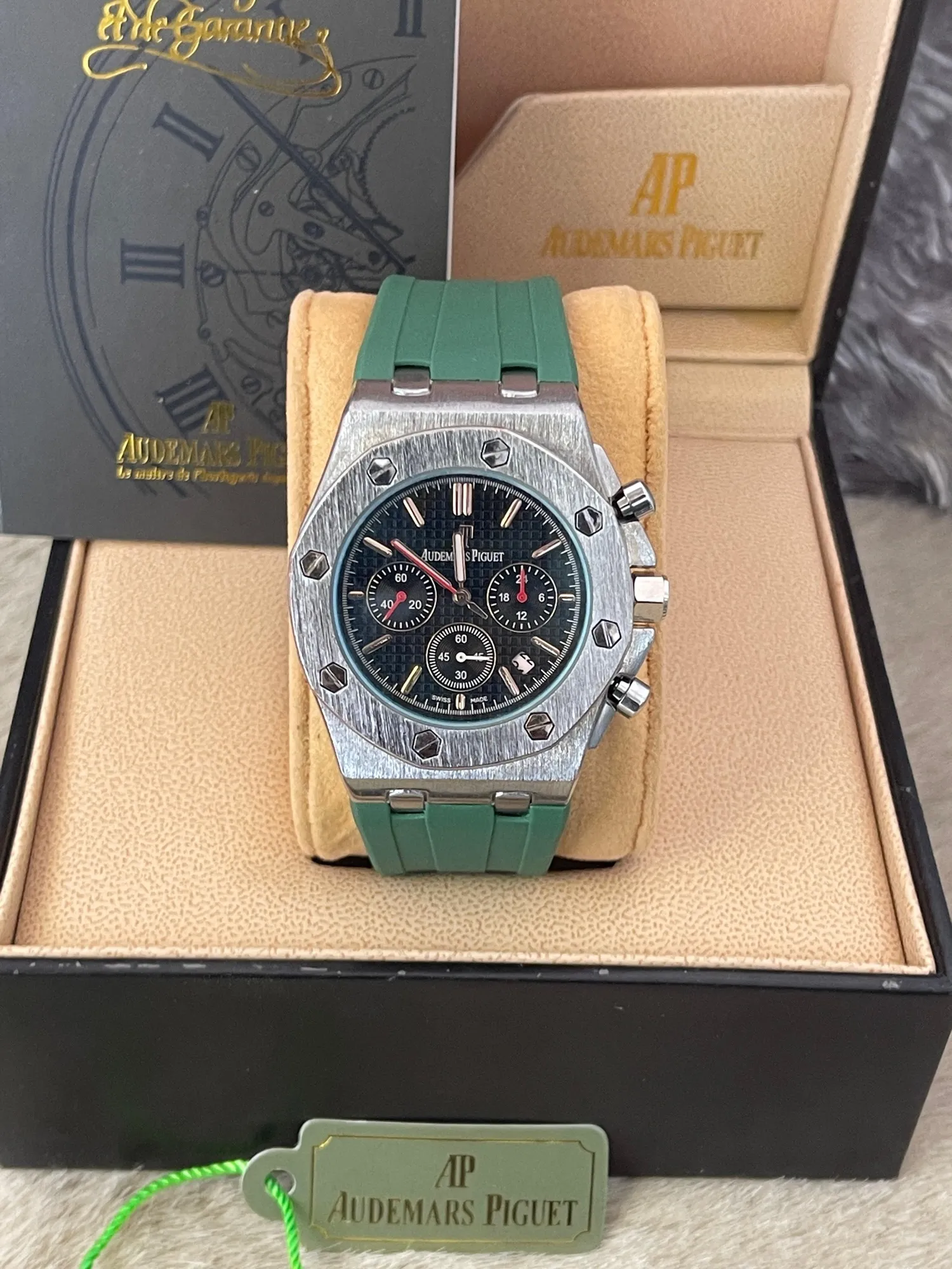 Green New Luxury Ap Casual Watch For Mens & Boys