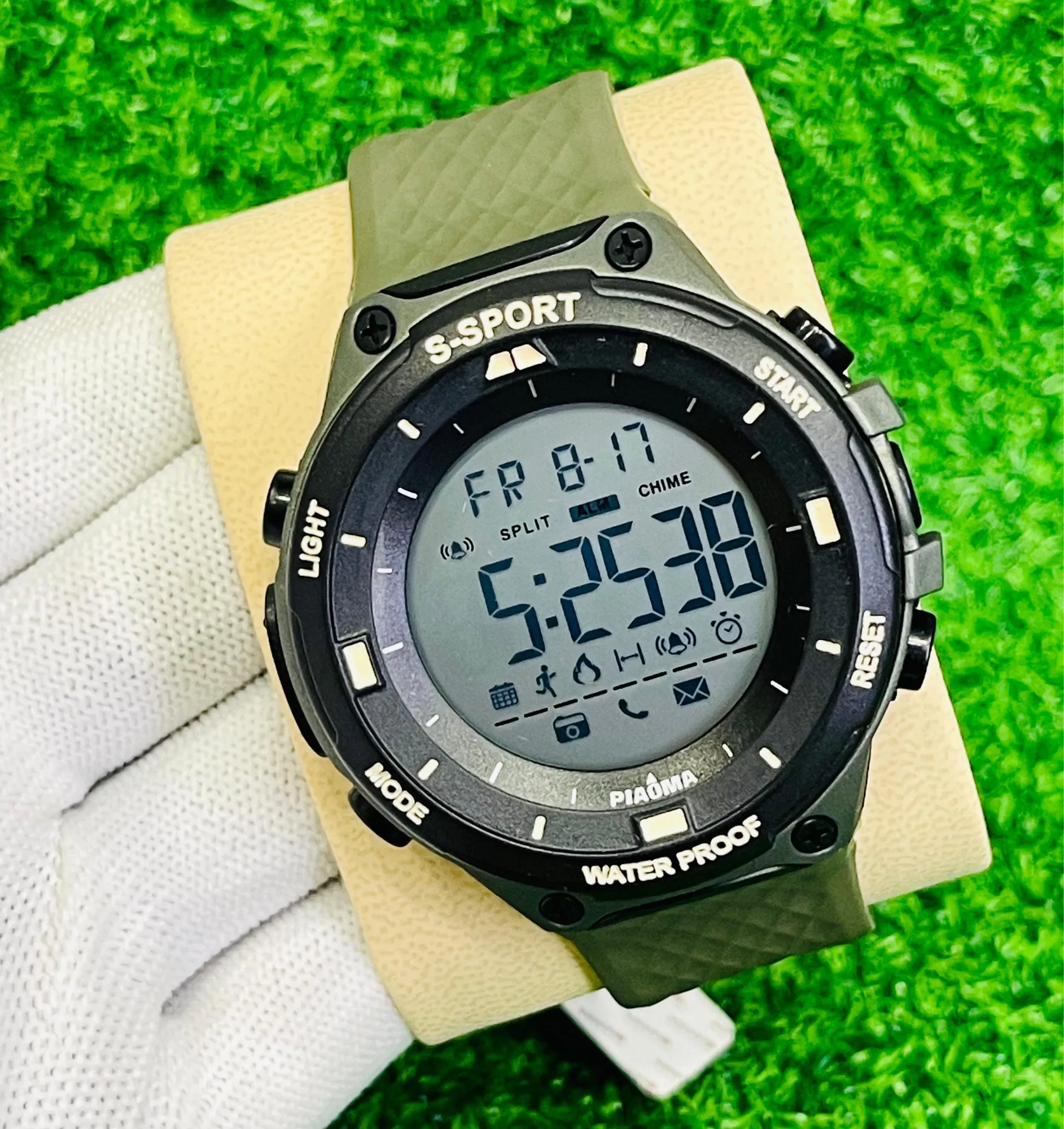 Green New Mens Boys Casual Fashion Sports Piaoma Watch