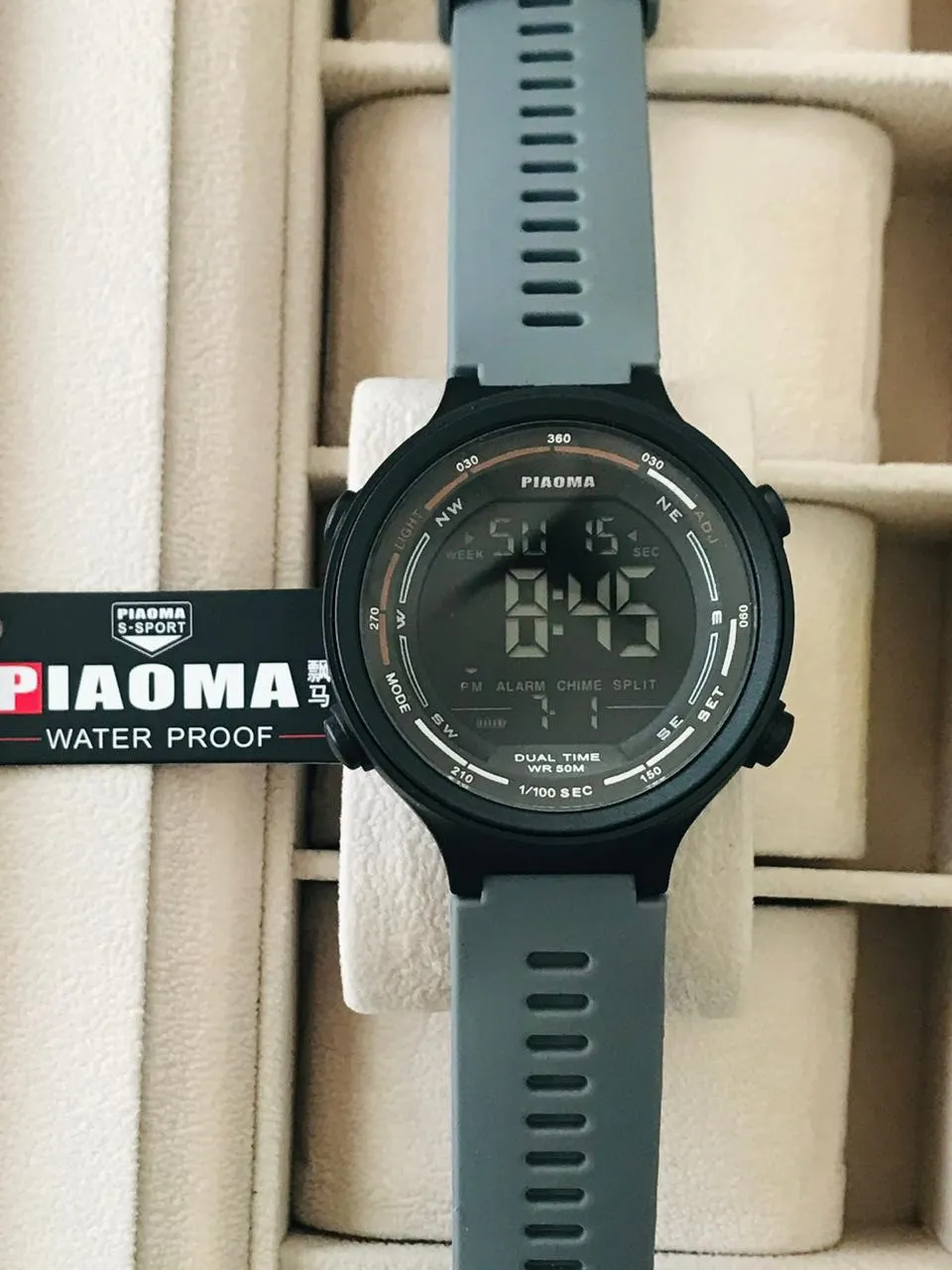 Grey Mens And Boys Digital Sports Watch