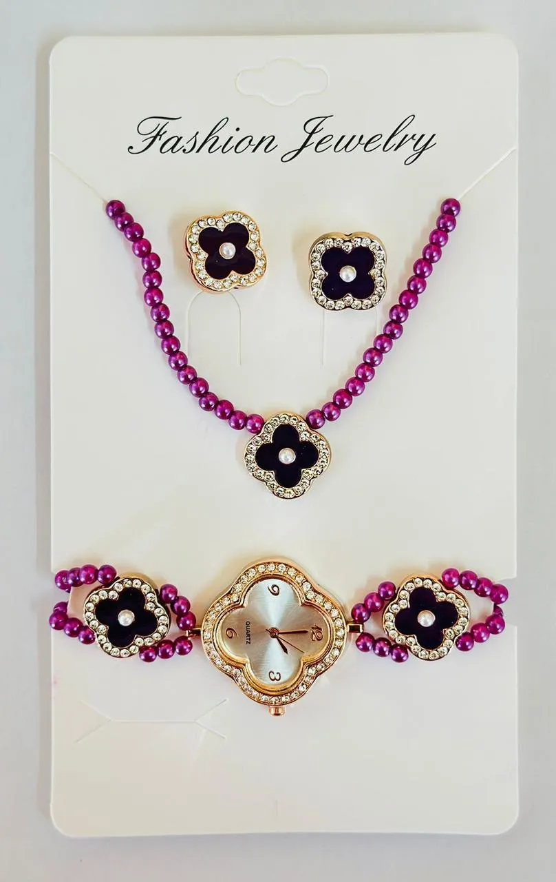 Purple Womens Casual Wrist Watch
