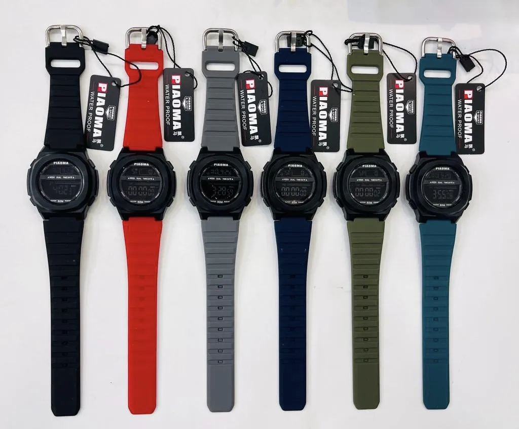 Red New Men Watch Fashion Sports Watch