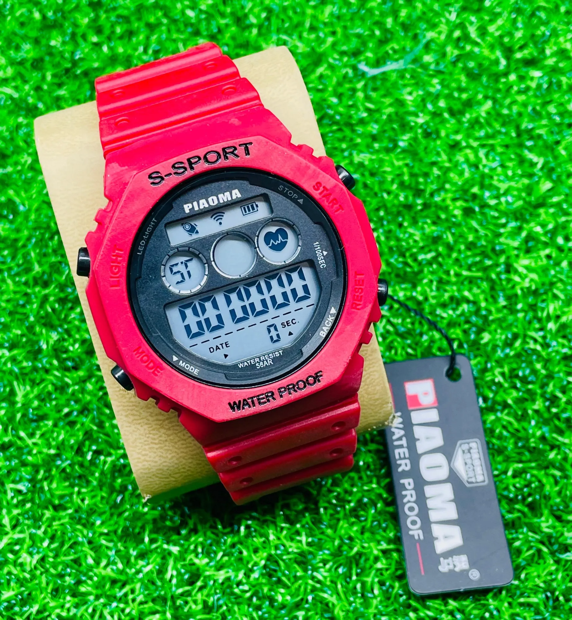 Red New Mens Boys Casual Fashion Sports Piaoma Watch