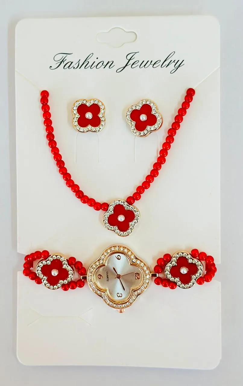 Red Womens Casual Wrist Watch