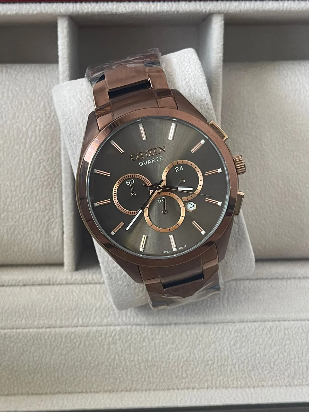 Rose Gold NEW MEN BOYS FASHION CASUAL WATCH