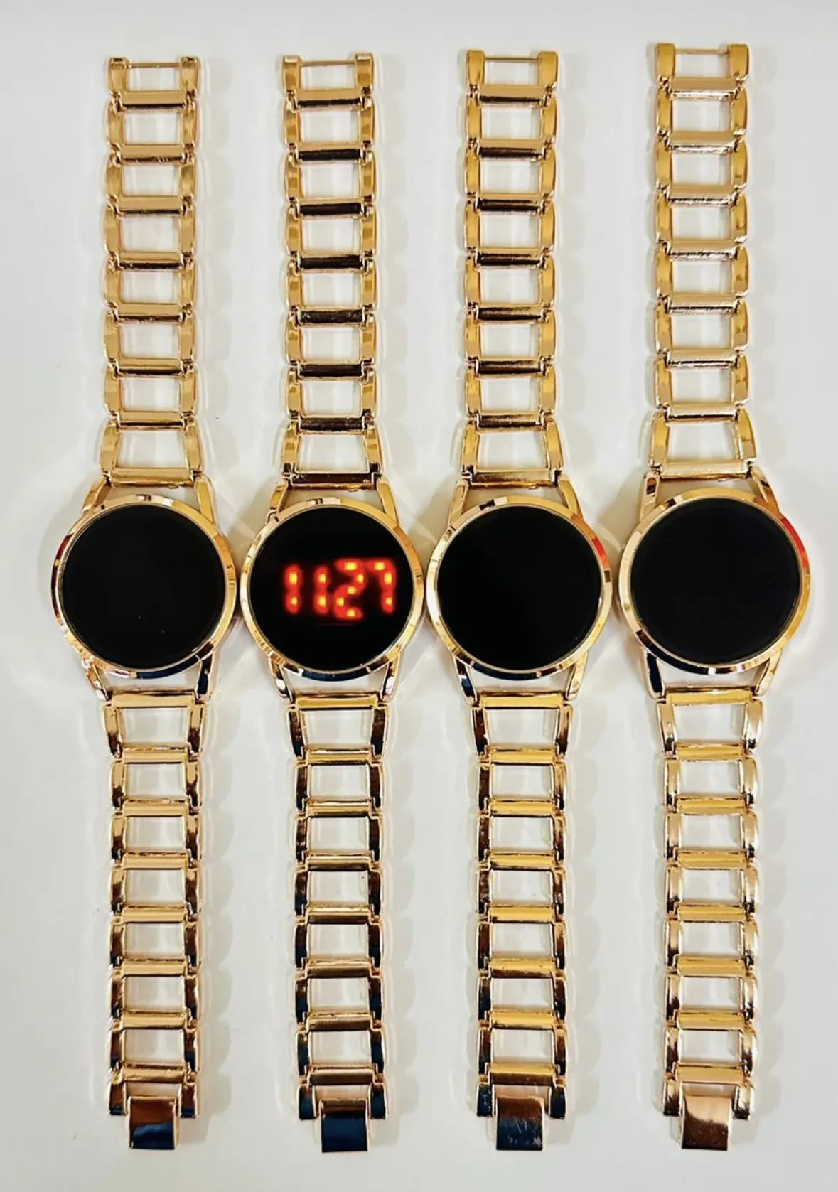 Rose Gold New Womens Casual Gold/Rose Gold/Silver Touch Wat