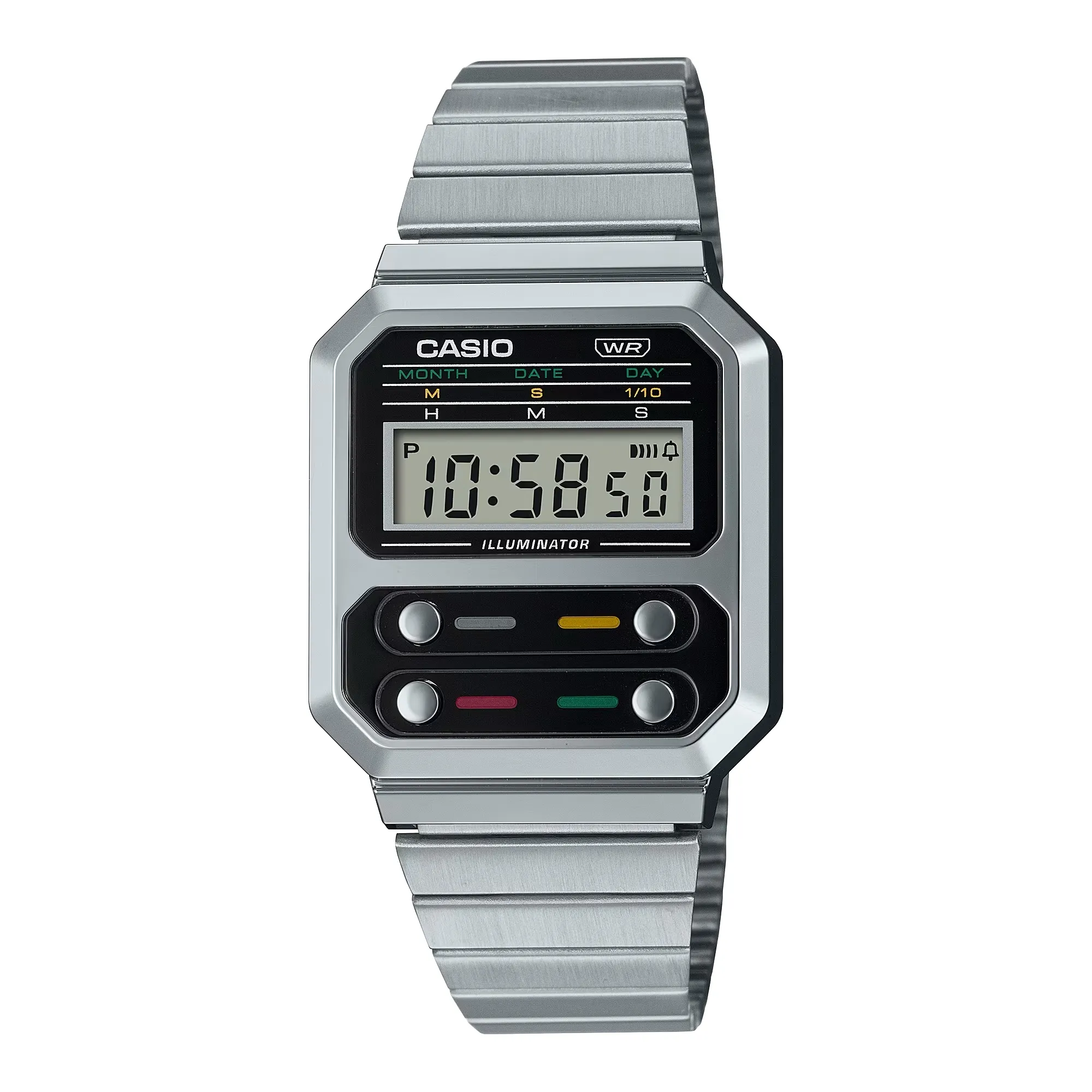 Silver A100WE-1ADF MENS CASUAL WATCH